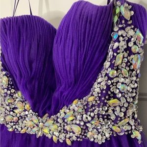 Jolene Rhinestone gown corset back prom dress dress